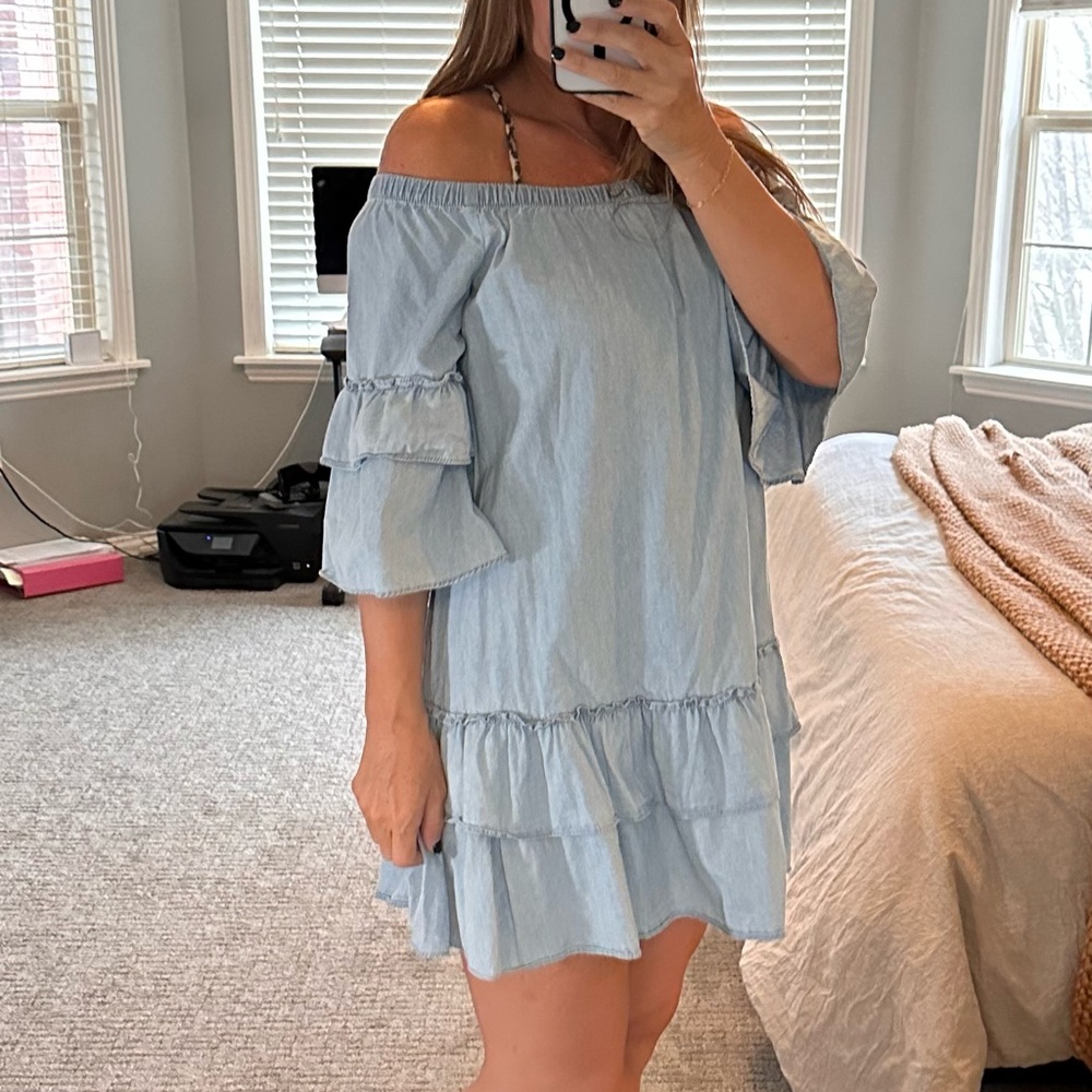 Lightweight denim dress
